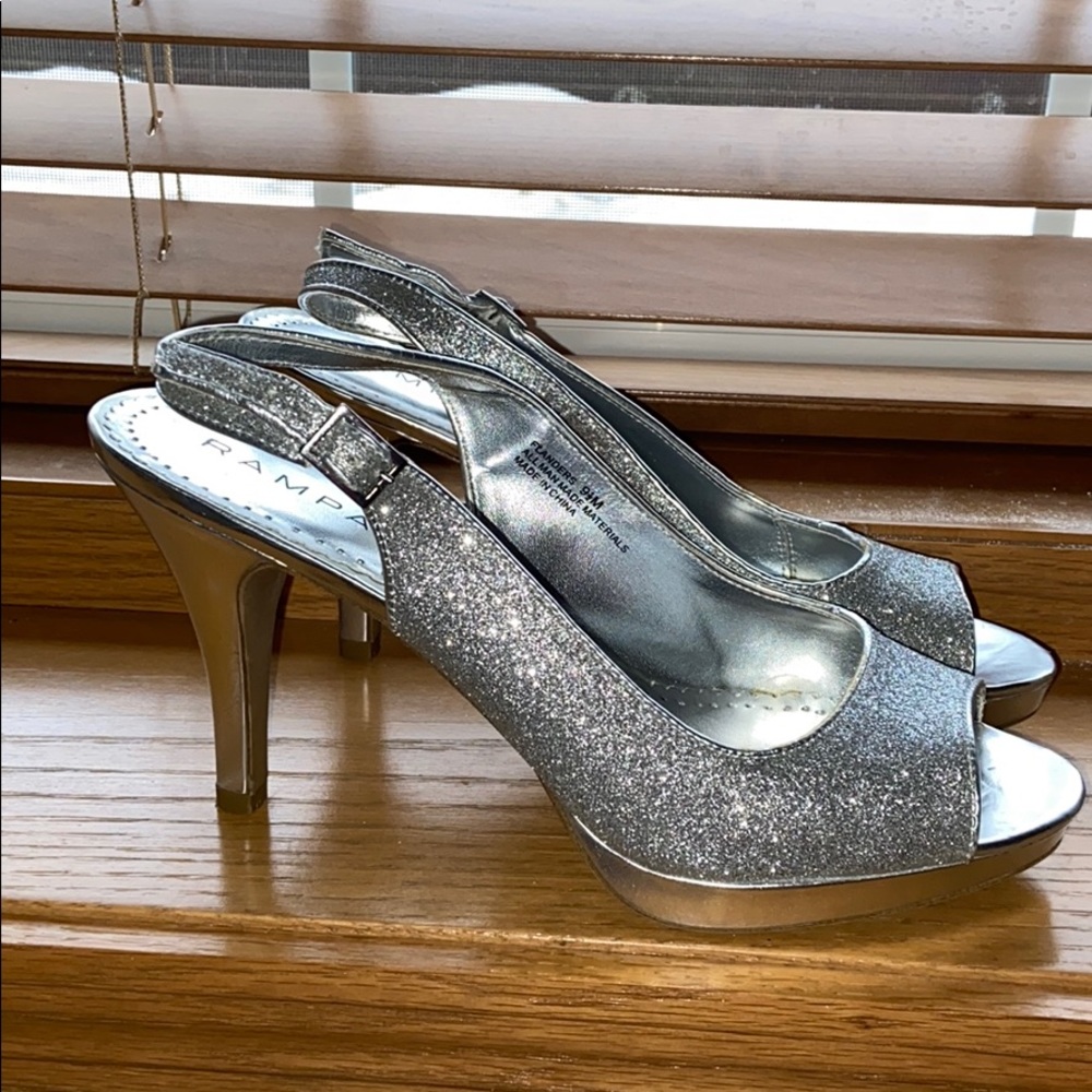 Silver High Heels